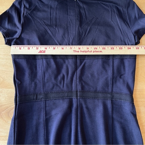 Ann Taylor Sheath Dress NWT sz 0 short sleeves Mixed Media Stretch classic - Picture 7 of 12